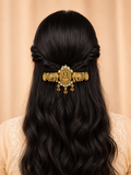 Antique Gold Lakshmi Bridal Hair Clip