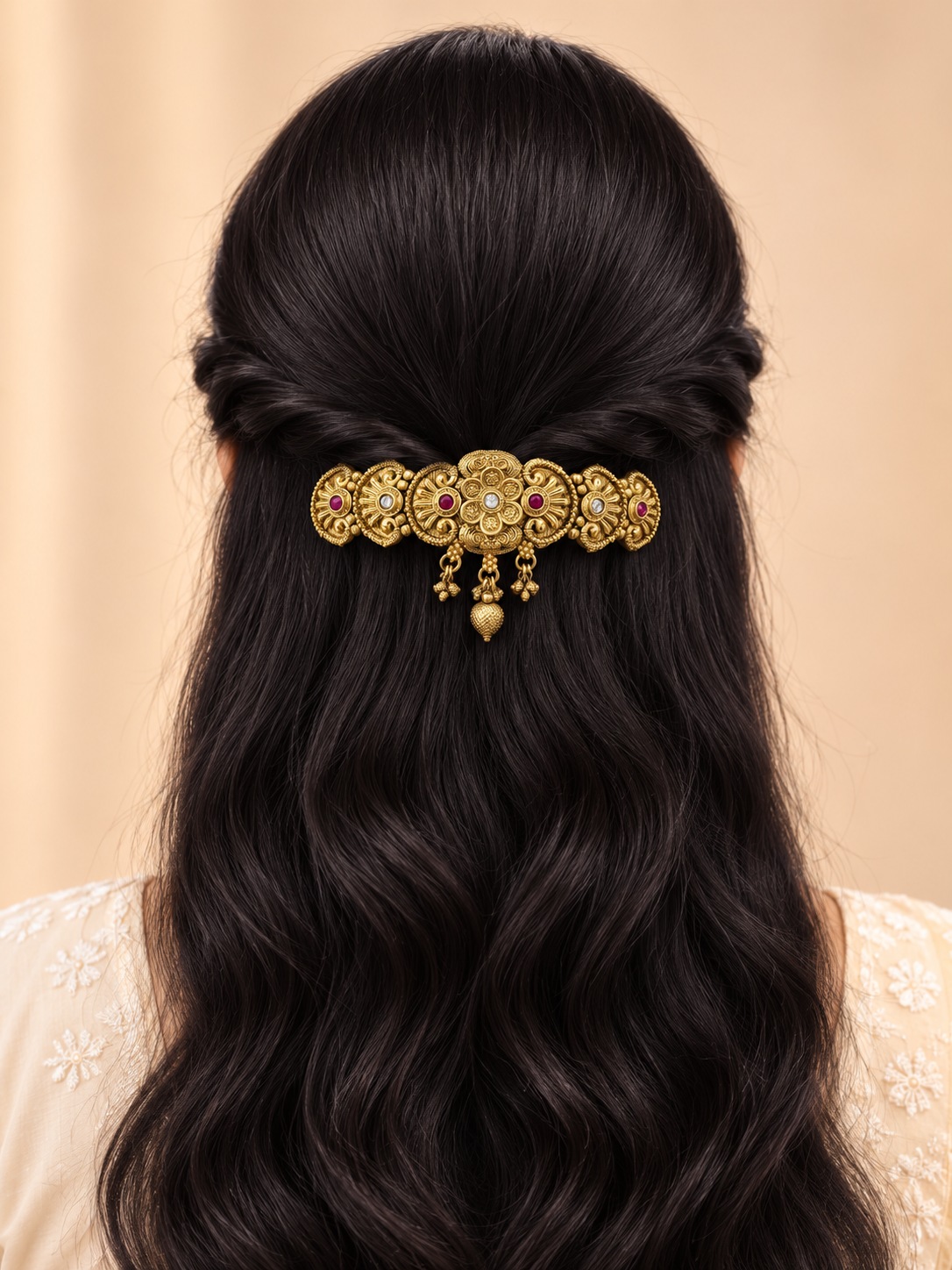 Ratna Kamal Antique Hair Centre Clip
