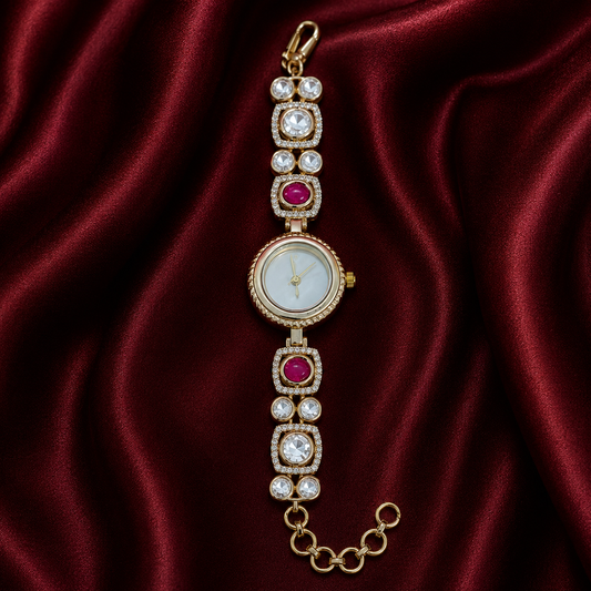 Ruby Kundan Bridal Watch