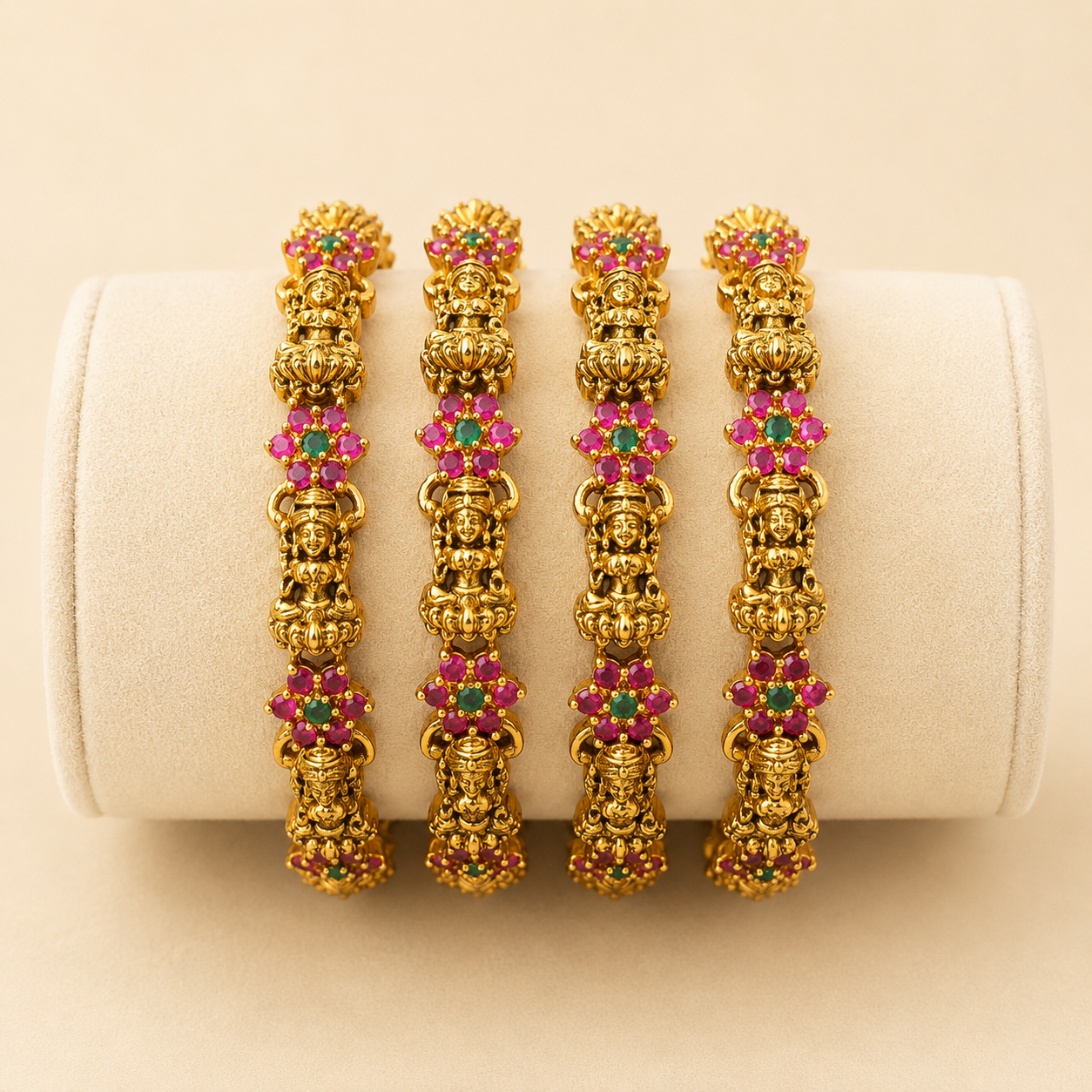 Antique Gold Heritage Bangles
