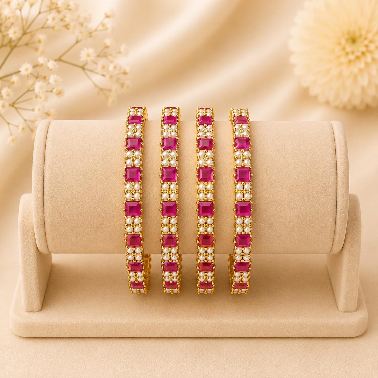 Classic Pearl Royale Bangles