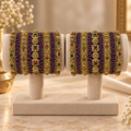Royal Violet Antique Bangles Set