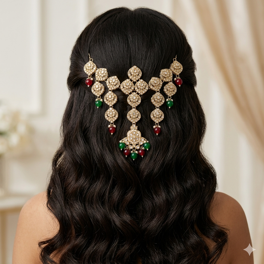 The Aadya Regal Hair Brooch