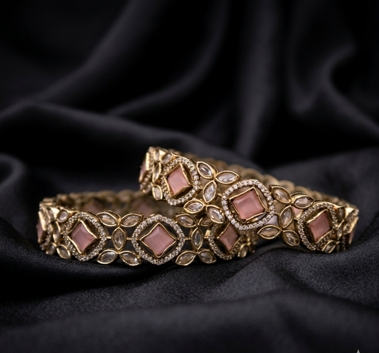 Vintage Victorian Kundan Kada
