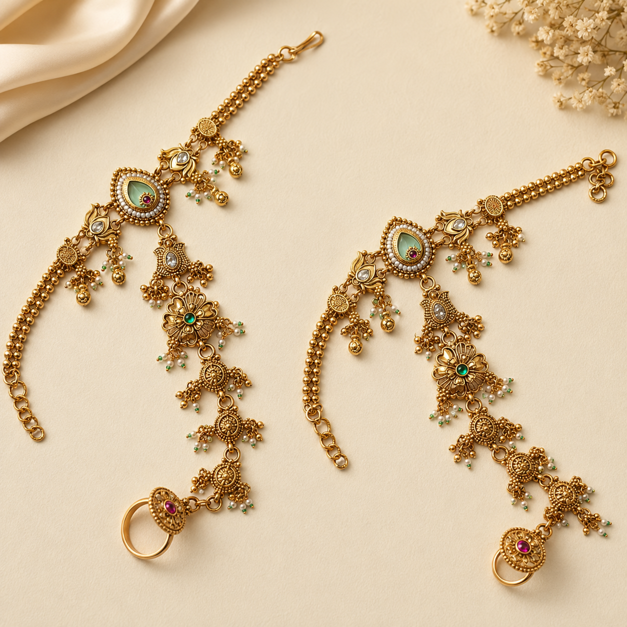 Traditional Filigree Hand Harness Set