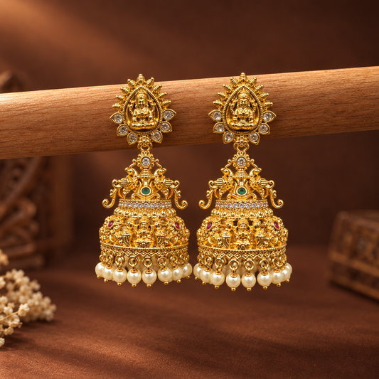Mahalakshmi Traditional Jhumkas