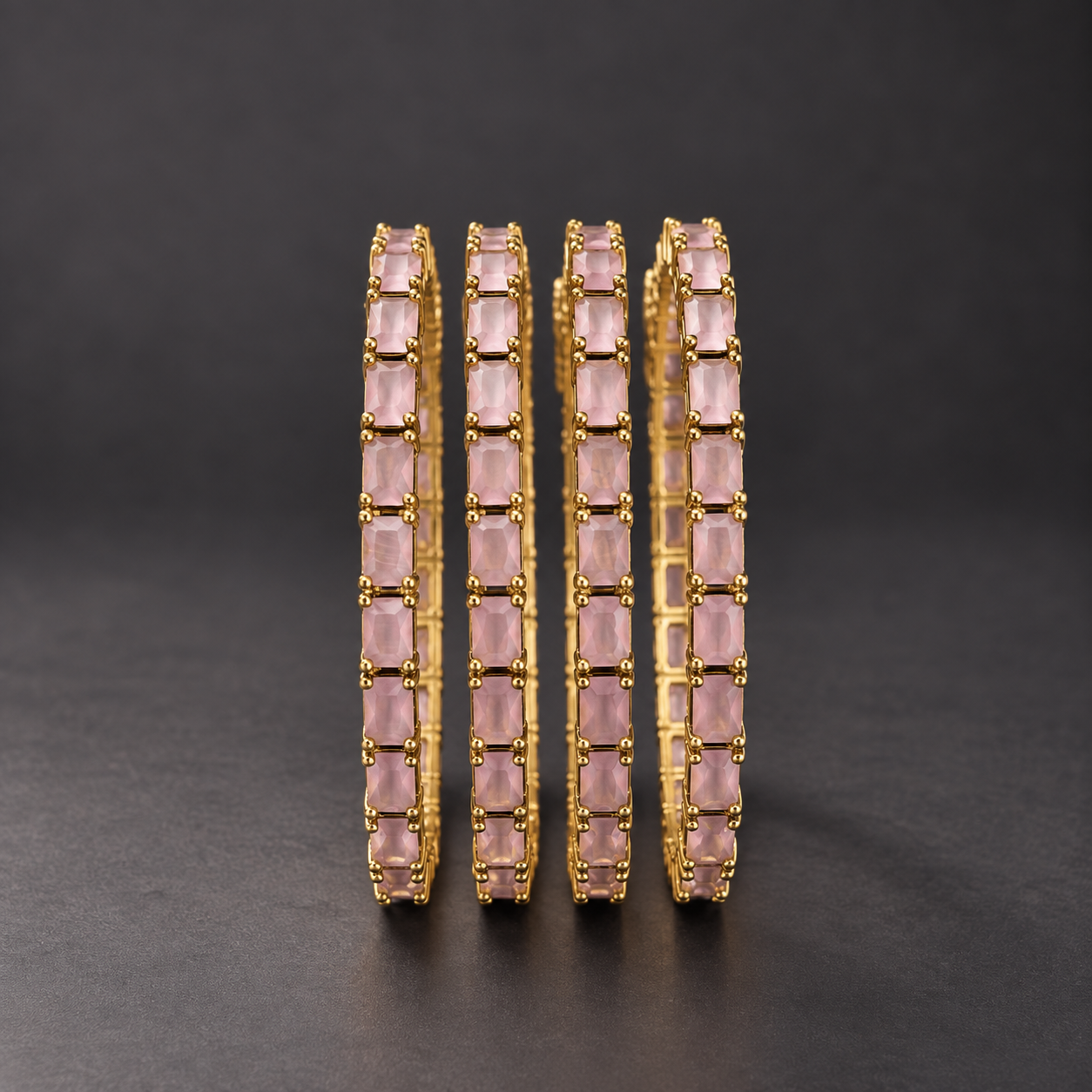 Rosé Charm Party Wear Bangles