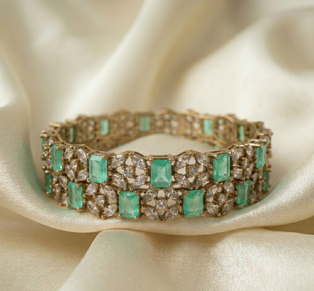 Mint Green Victorian Pair
