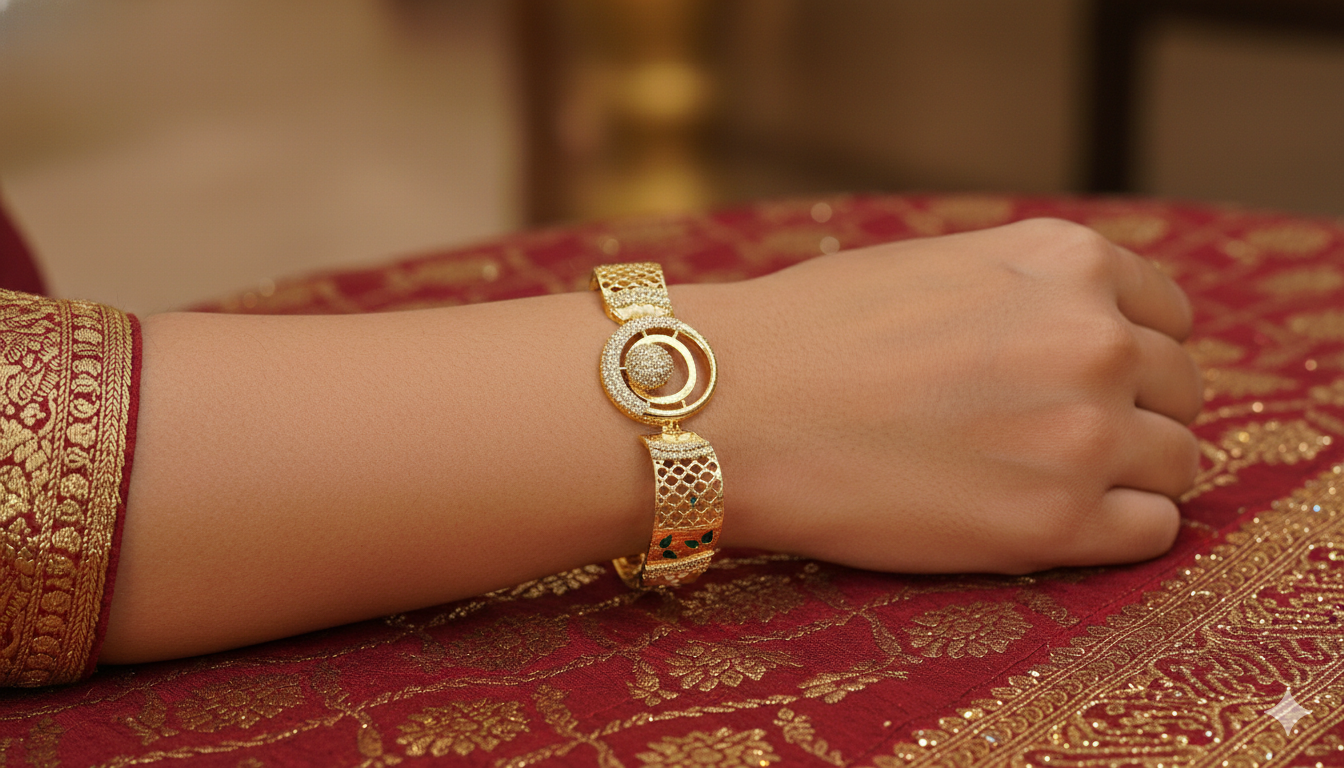 The Emerald Orbit Cuff