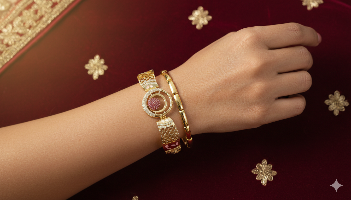 The Rosé Orbit Cuff