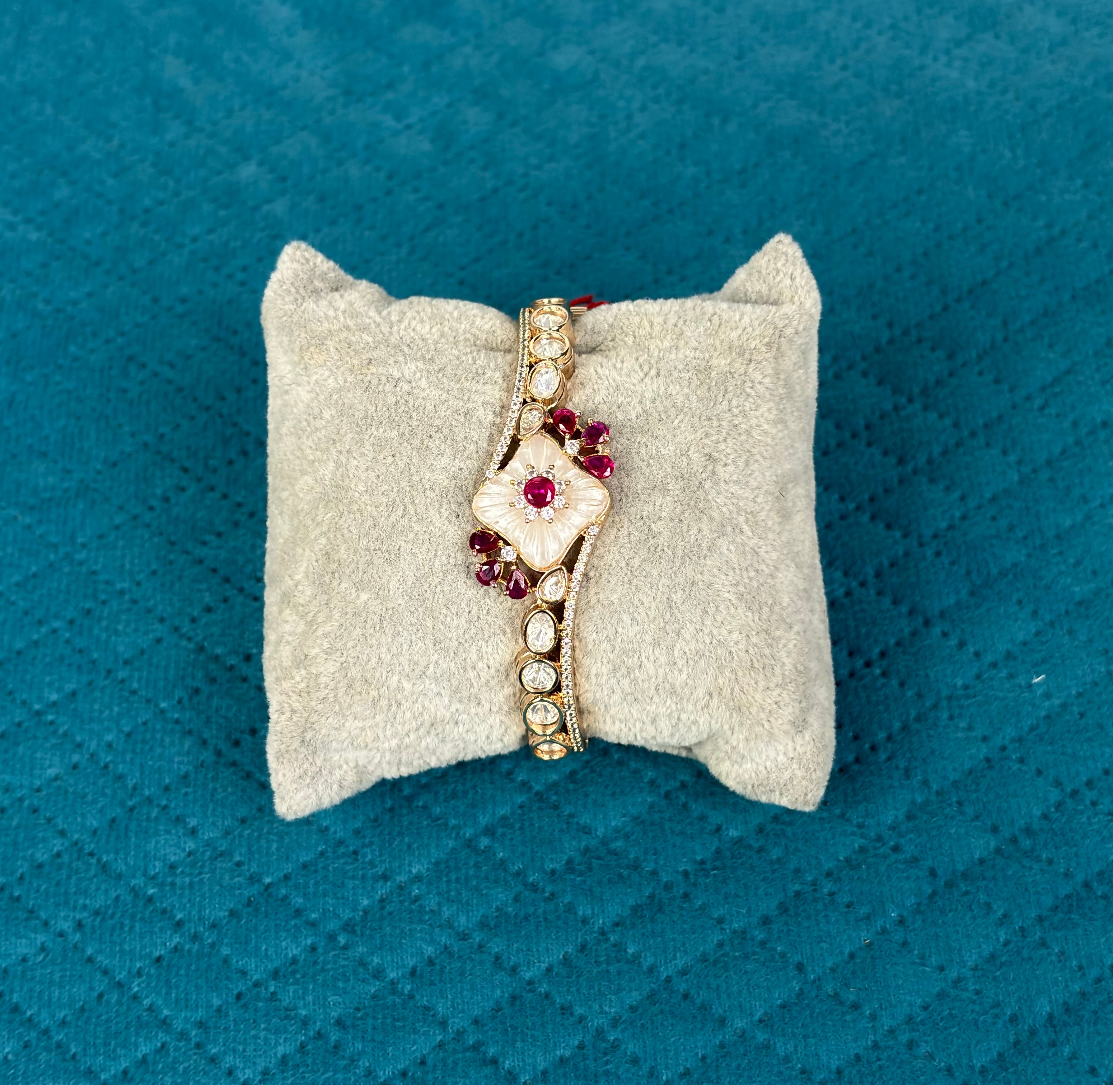 Royal Rubine Polki Cuff