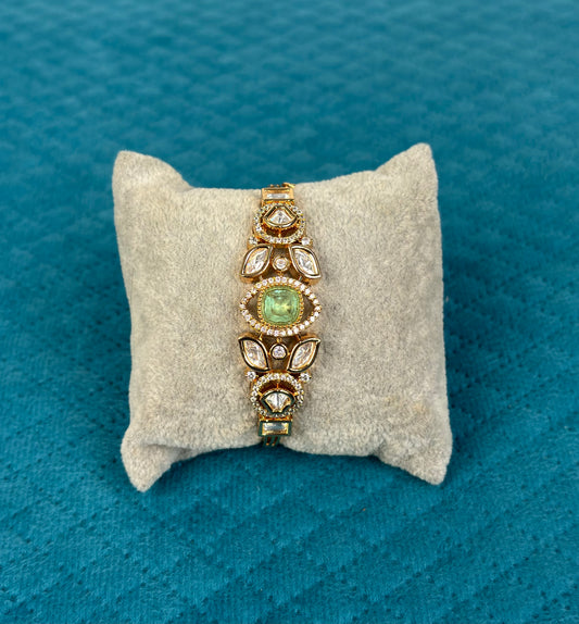 The Emerald Petal Statement Bracelet