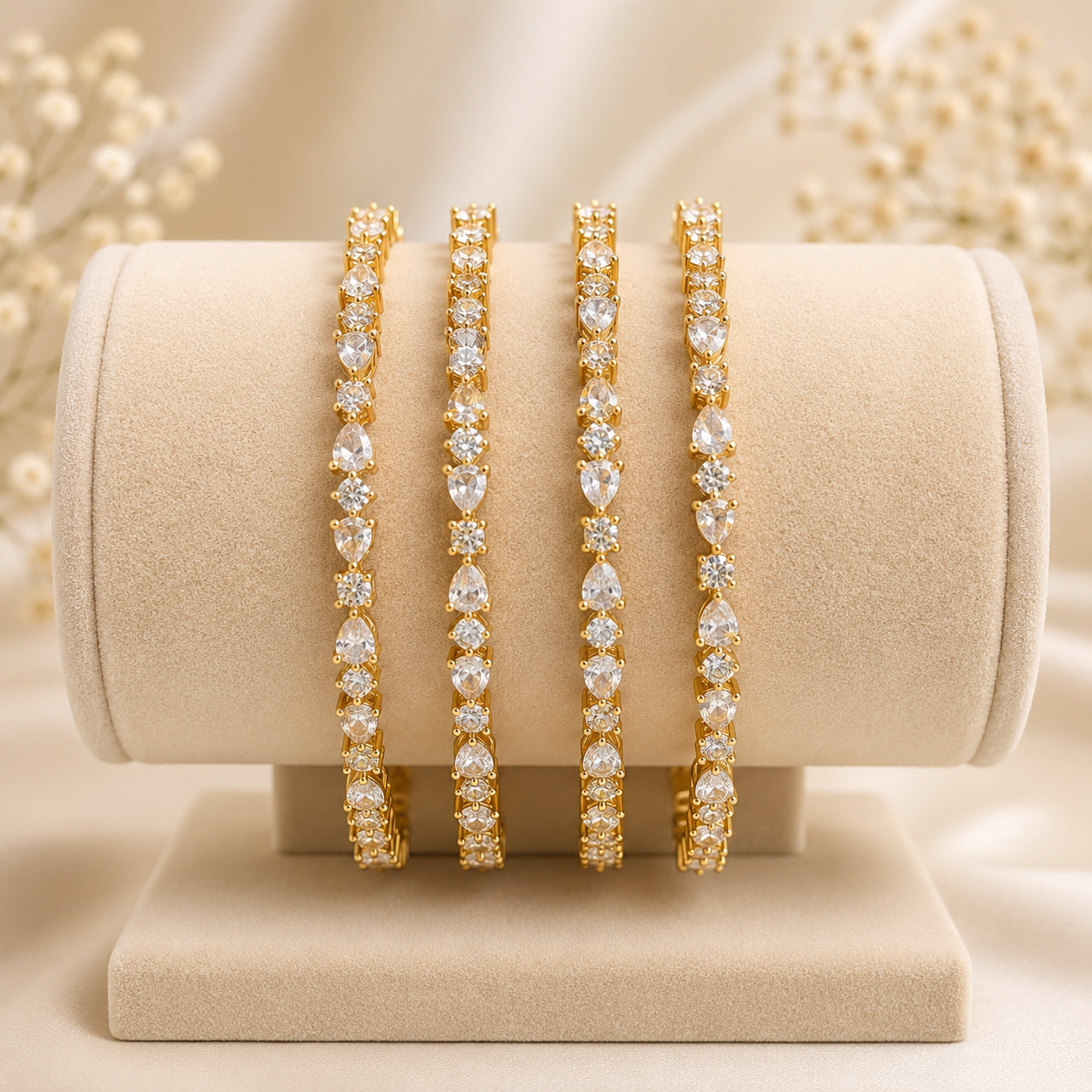 Drop Stone Bangles