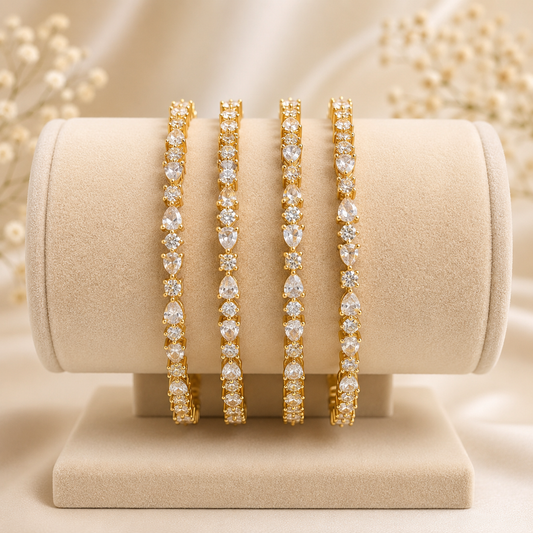 Drop Stone Bangles