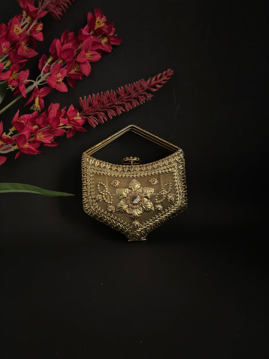 Royal Golden Statement Clutch