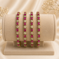 Classic Ruby Stone Bangles