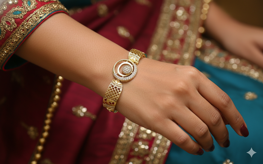 Royal Crimson Lattice Bracelet