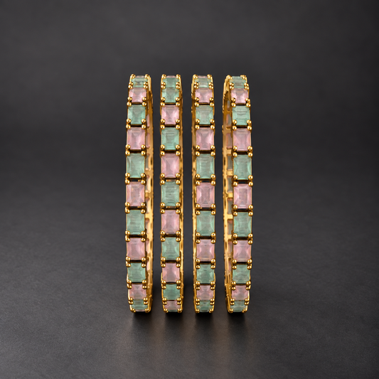 Mint Rose Premium Bangles