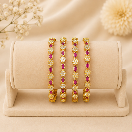 Royal Charm Bangles Set