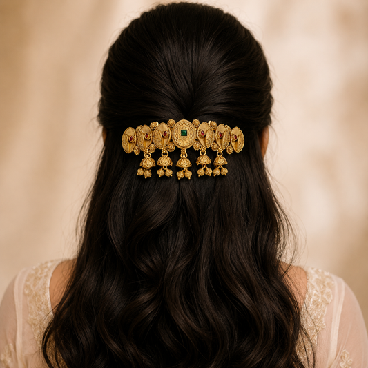 Ratna Rekha Jhumka Hair Clip