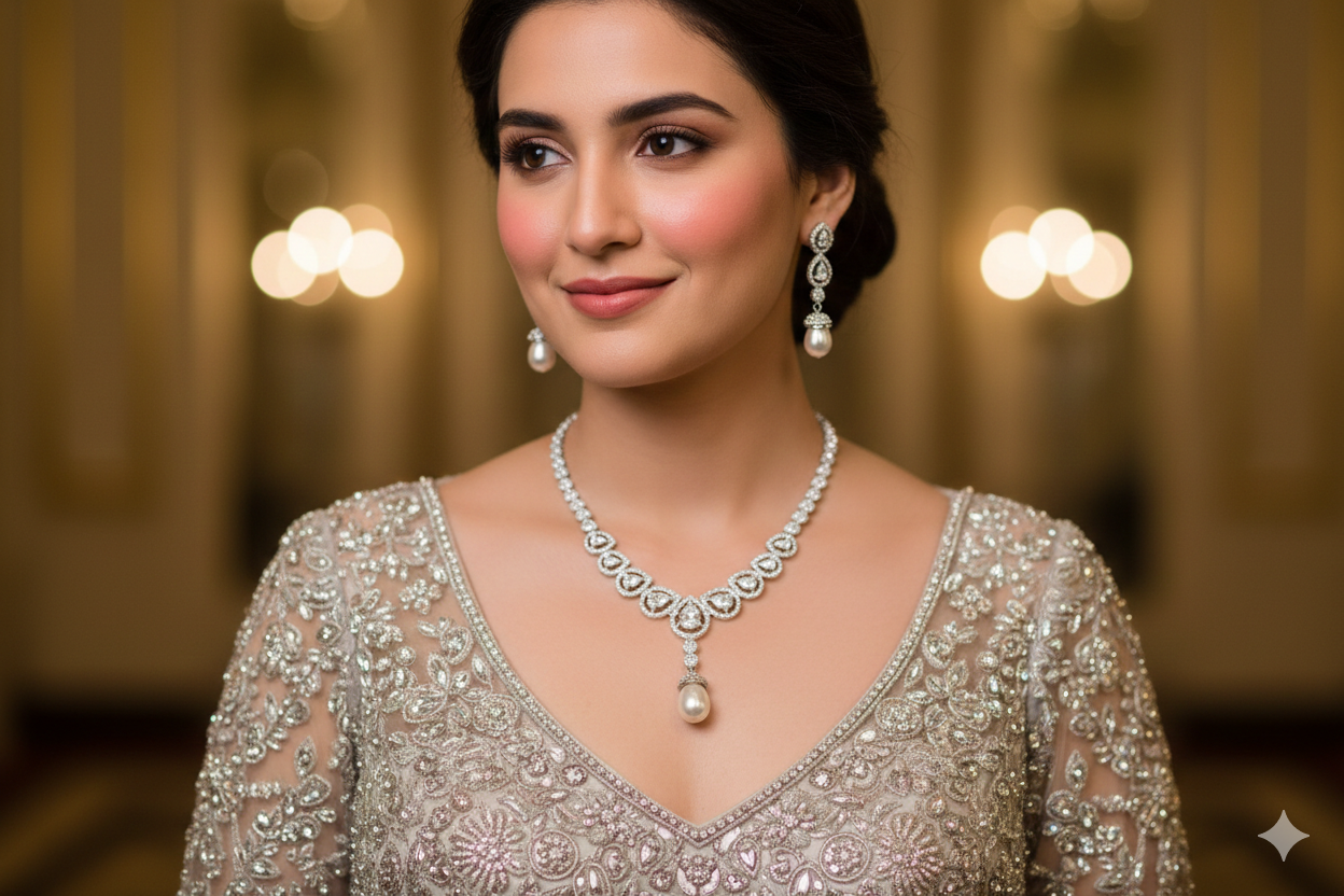 Seraphina Silver & Pearl Suite