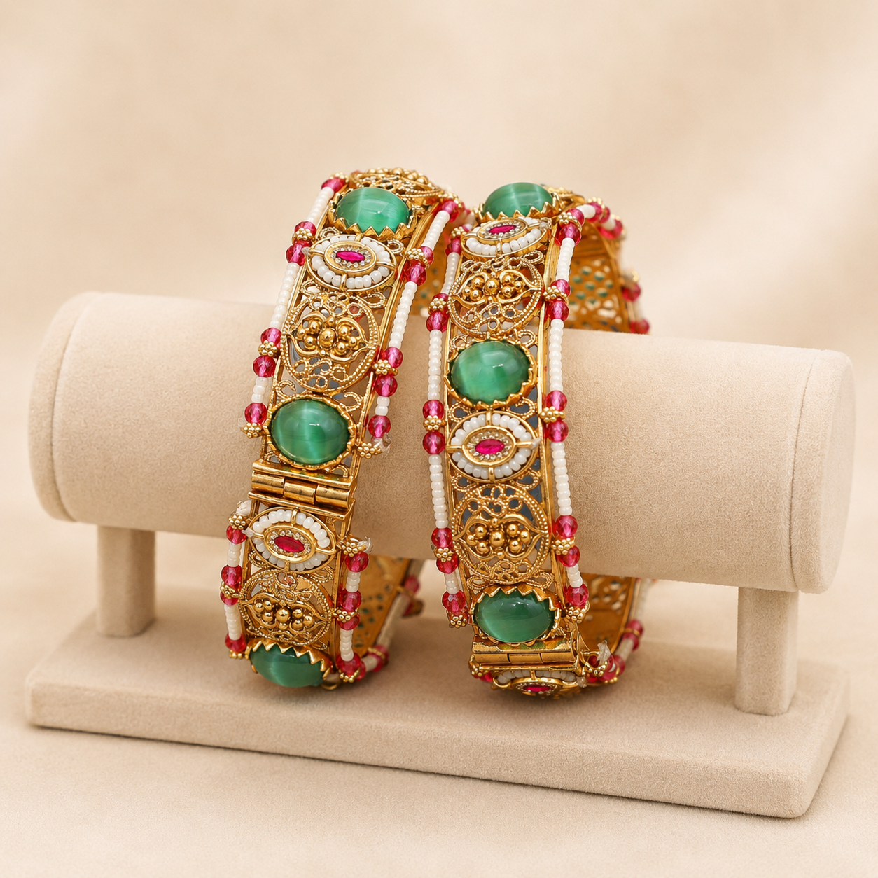 Emerald & Ruby Fusion Kada