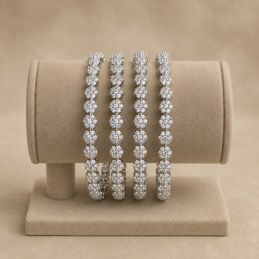Bridal Silver Bangles