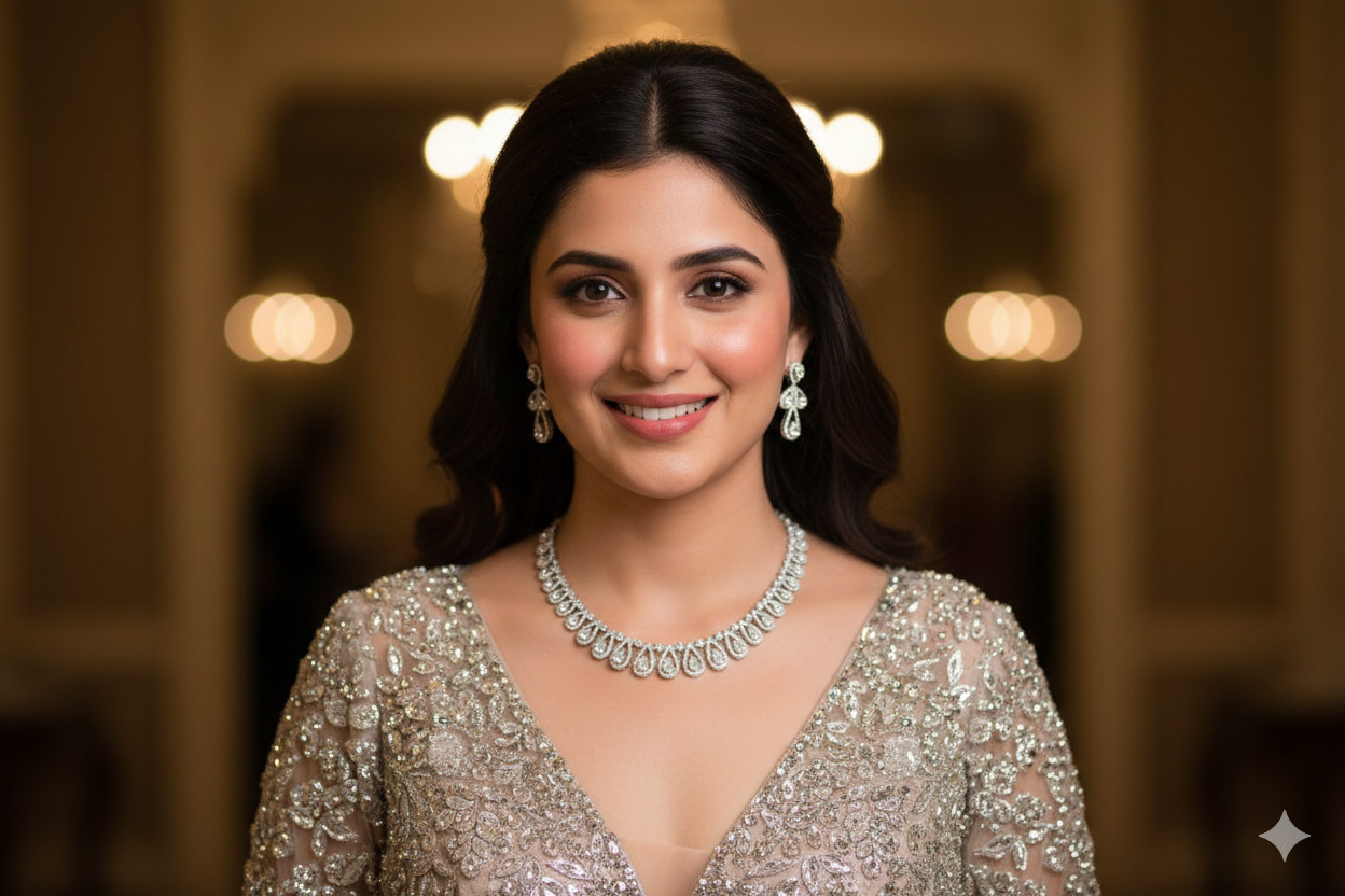 The Azure Mist Choker & Earrings