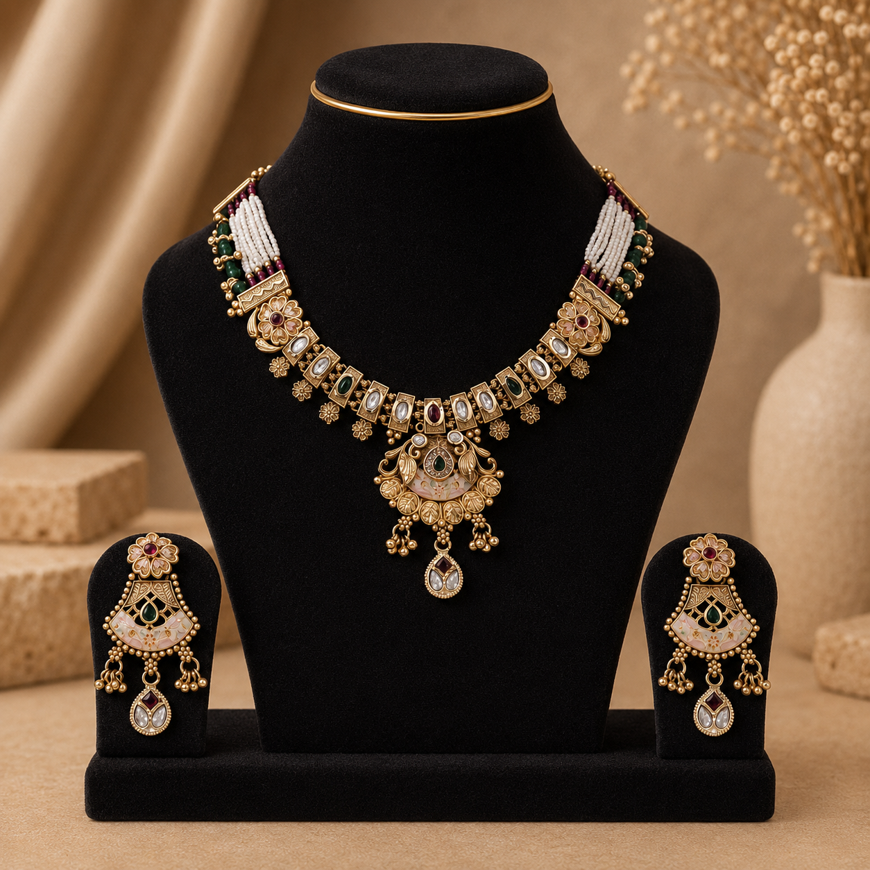 Noor Antique Necklace Set