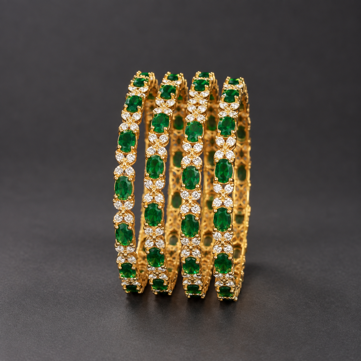 Green Majesty Designer Bangles