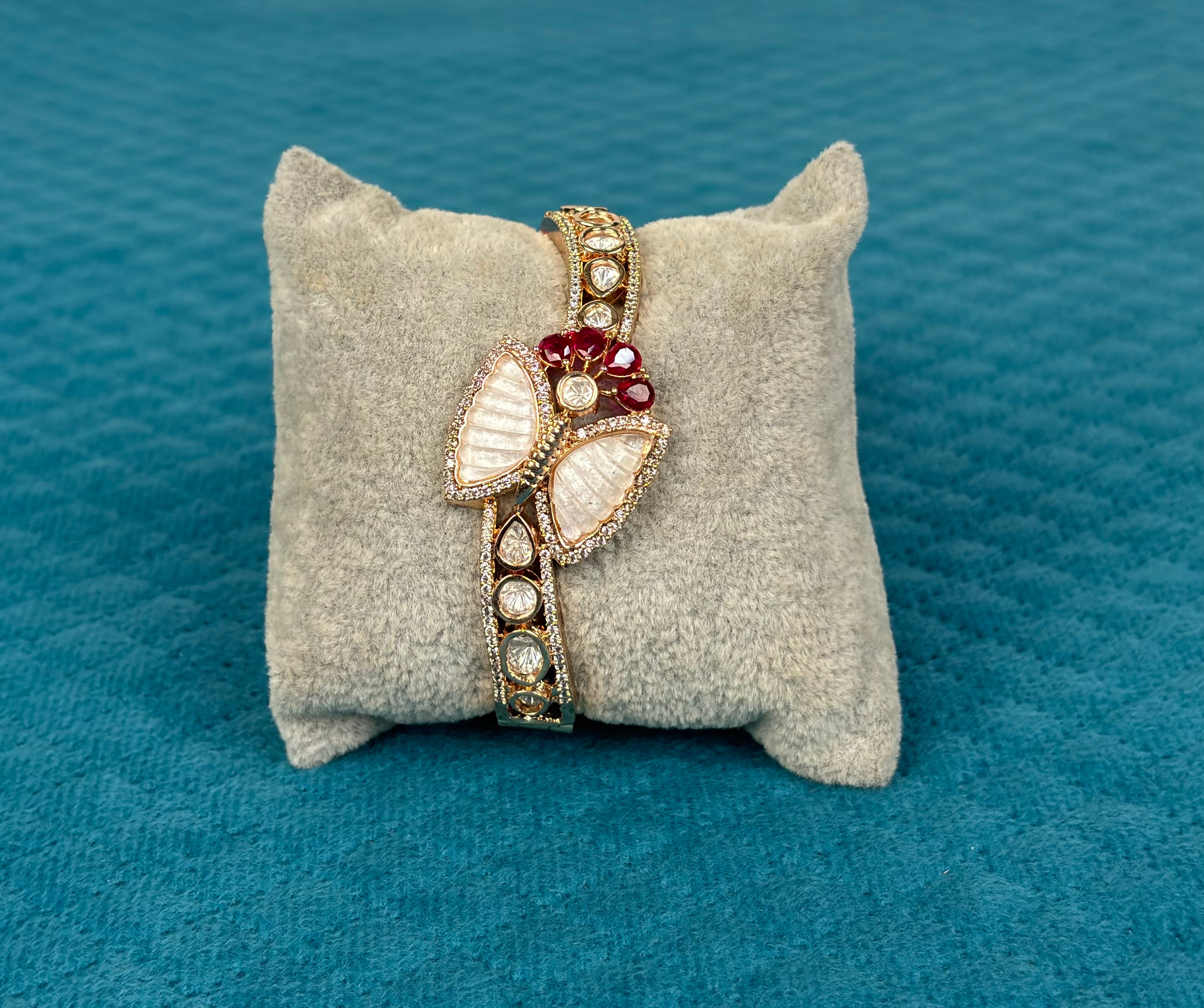 Enamelled Papillon Kada