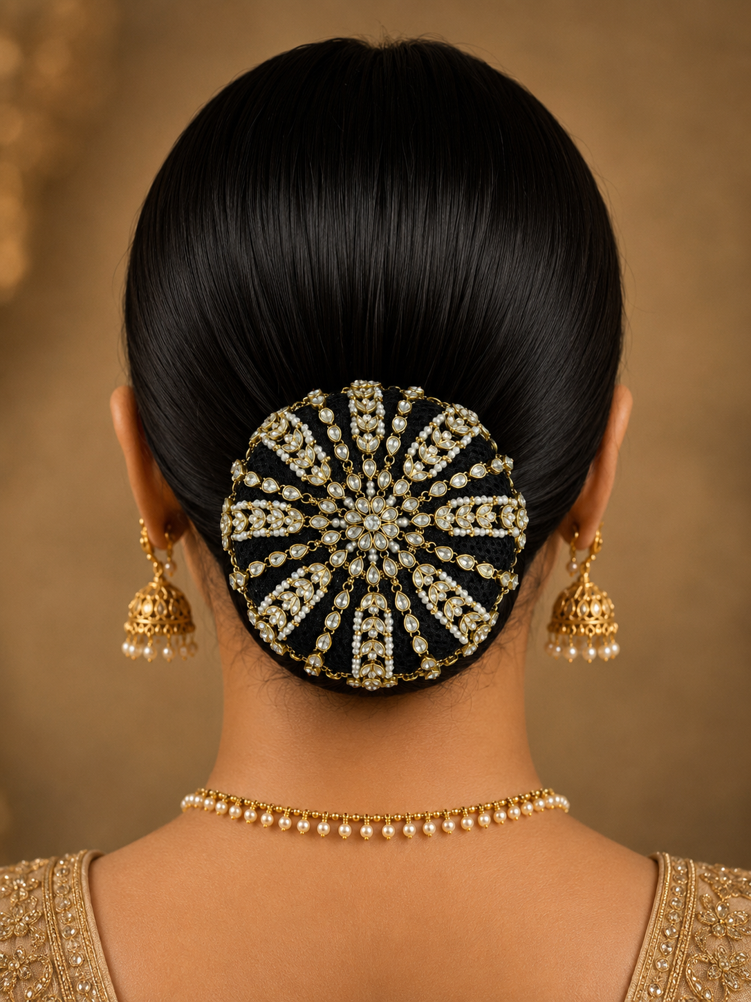 Classic Kundan Floral Juda