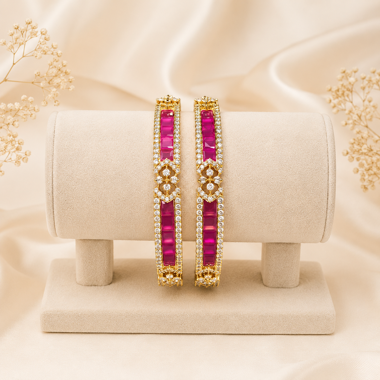 Majestic Ruby Bangles