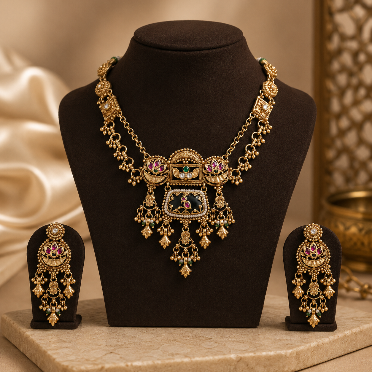 Lotus Grace Necklace Set