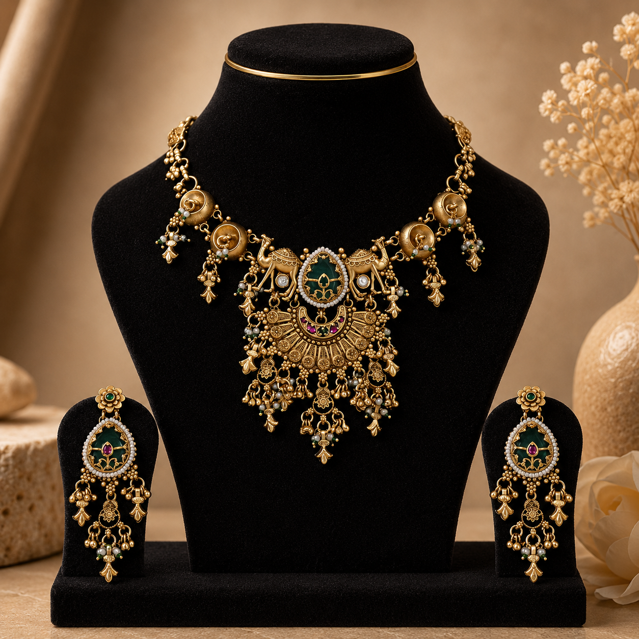 Regal Artisan Necklace Set