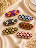 Elegant Floral Saree Pin Collection – 6 Pcs