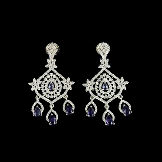 Violet AD drop Earrings