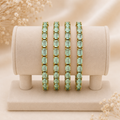 Mint Aura Tennis Bangles