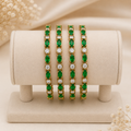 Elegant Green Stone Bangles
