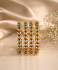 Ruby Emerald Luxe Designer Bangles