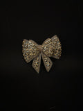 Vintage Golden Champagne Crystal Hair Pin