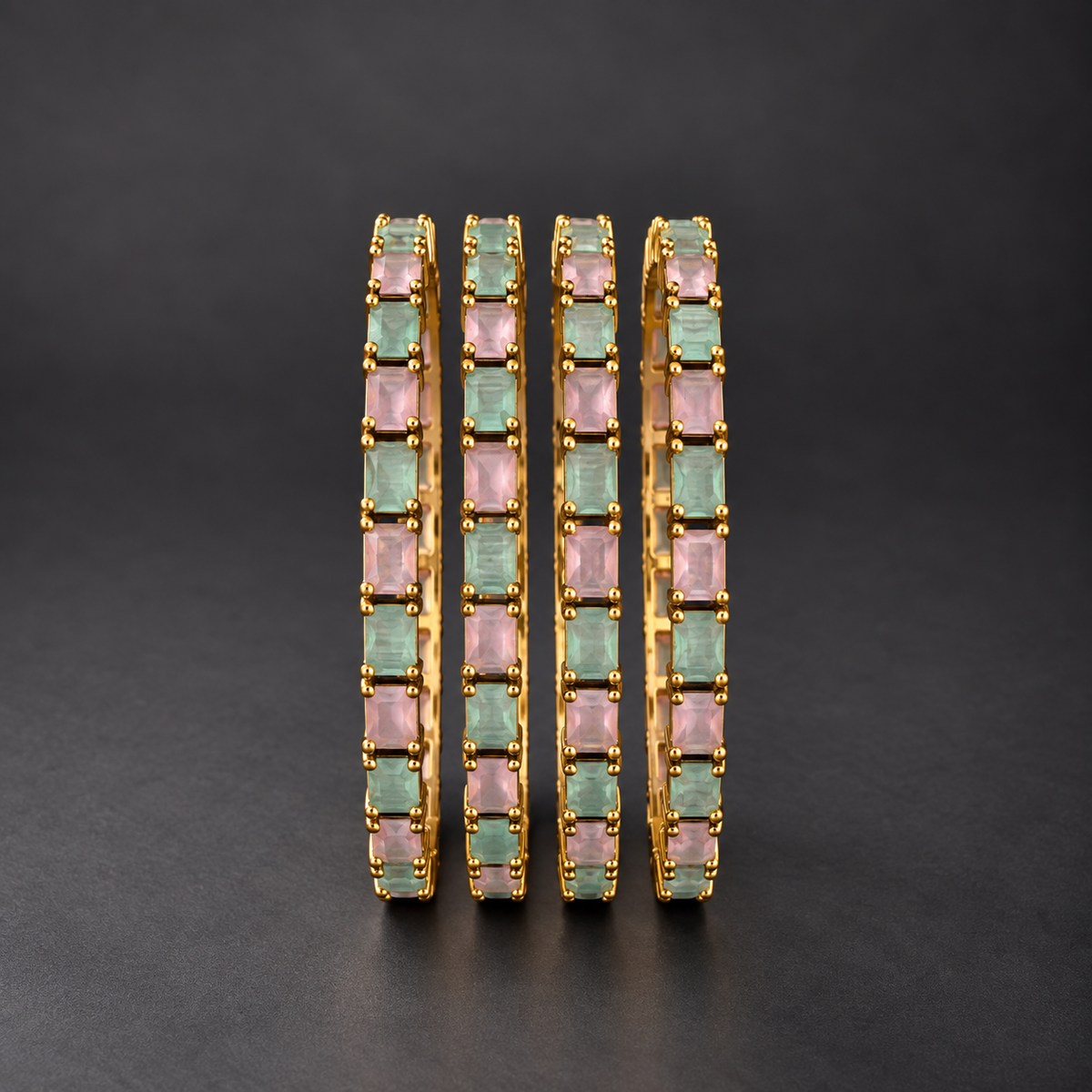 Mint Rose Premium Bangles