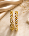 Golden Bloom Statement Bangles