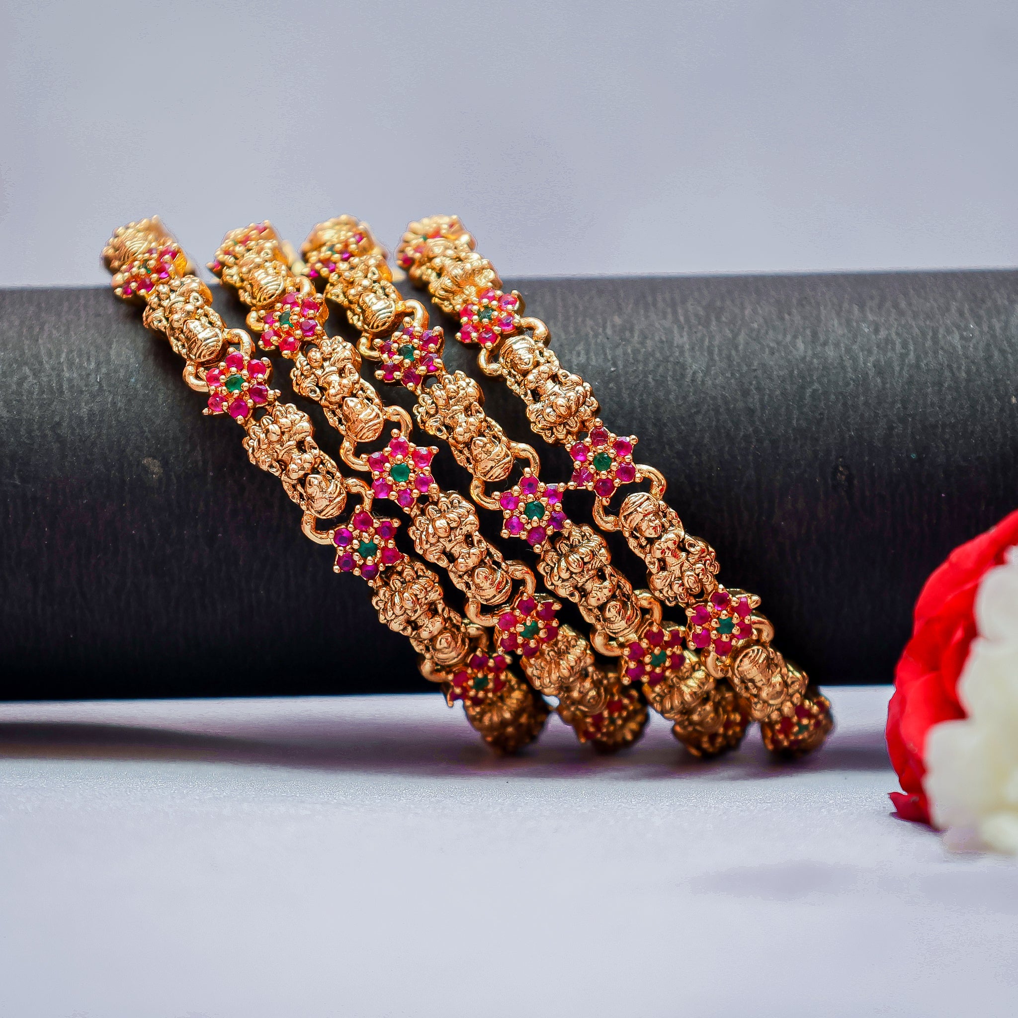 Antique Gold Heritage Bangles
