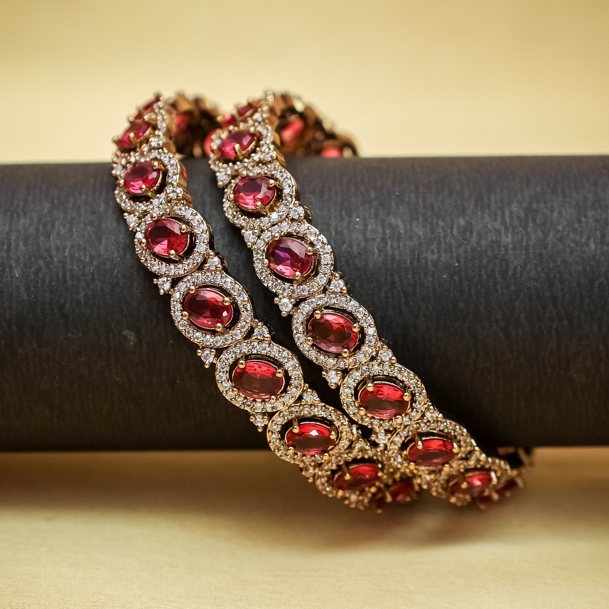 Regal Ruby & Zircon Kada