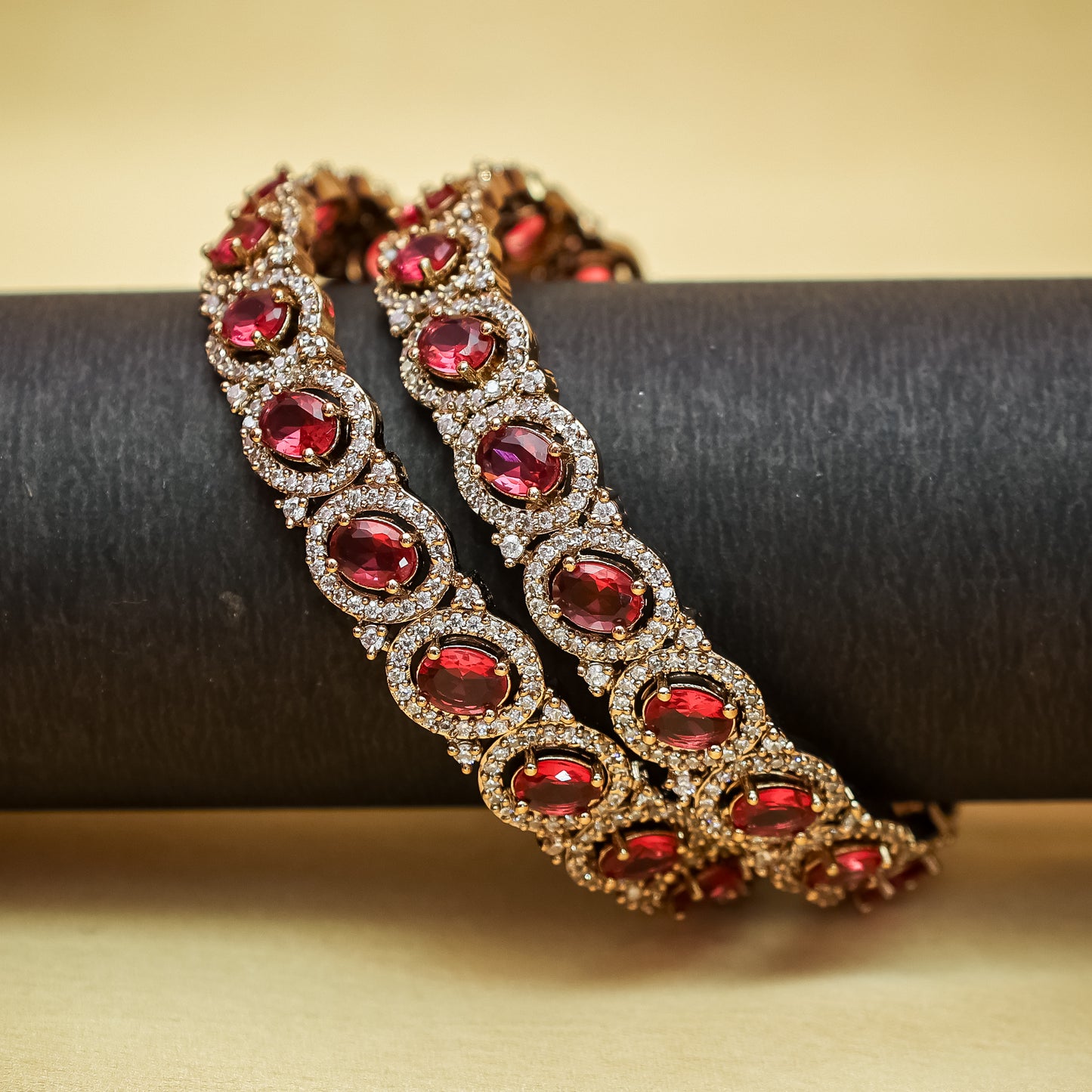 Regal Ruby & Zircon Kada