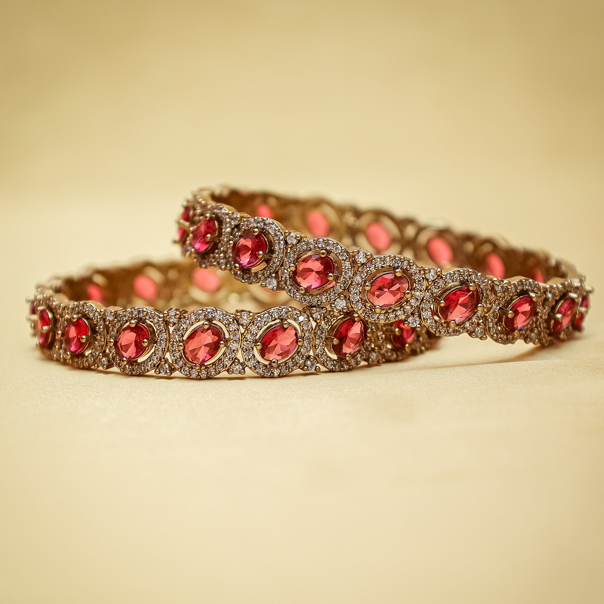 Regal Ruby & Zircon Kada