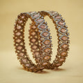 Pink & AD Stone Kundan-Style Bangles