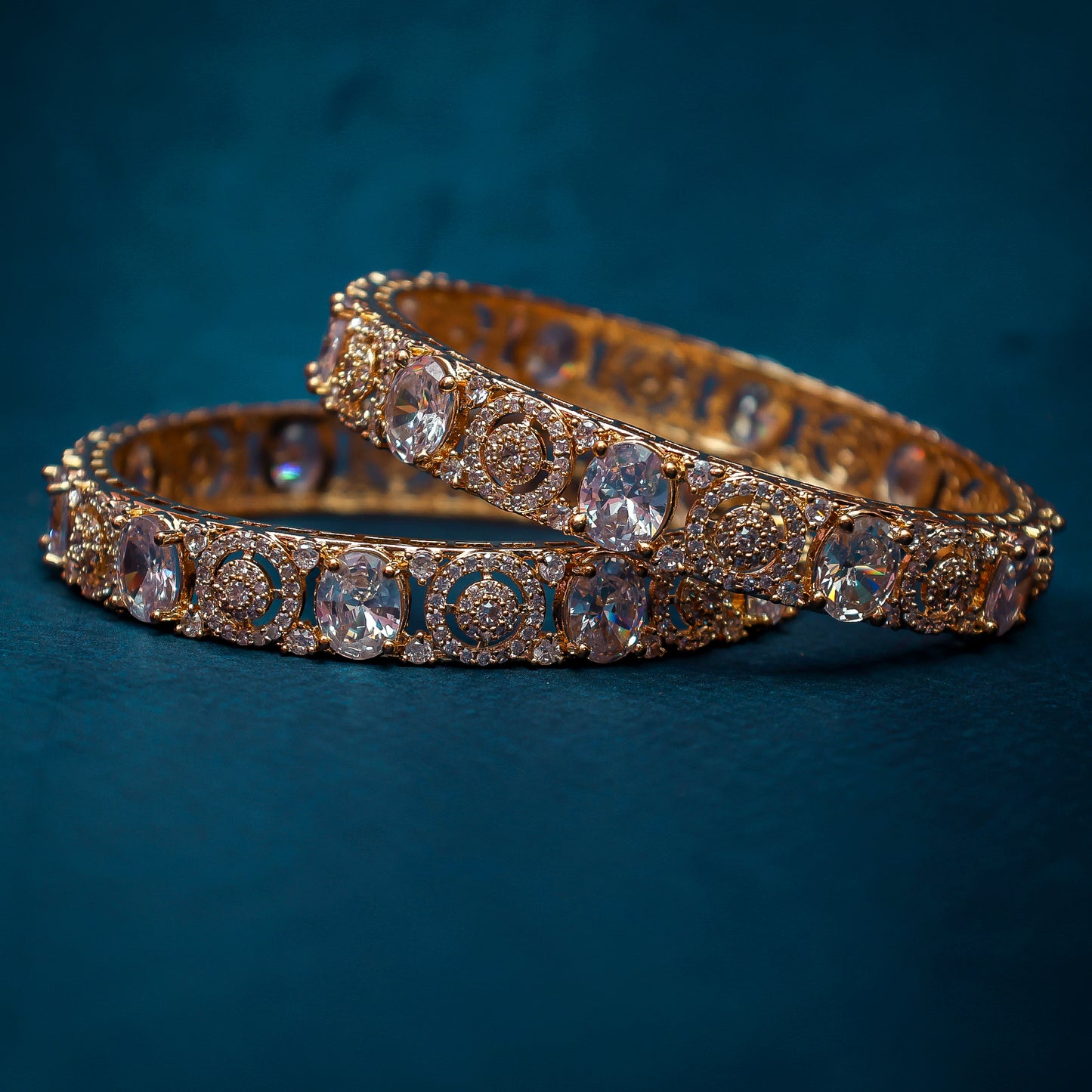 The Aurelia Oval-Medallion Kada Set