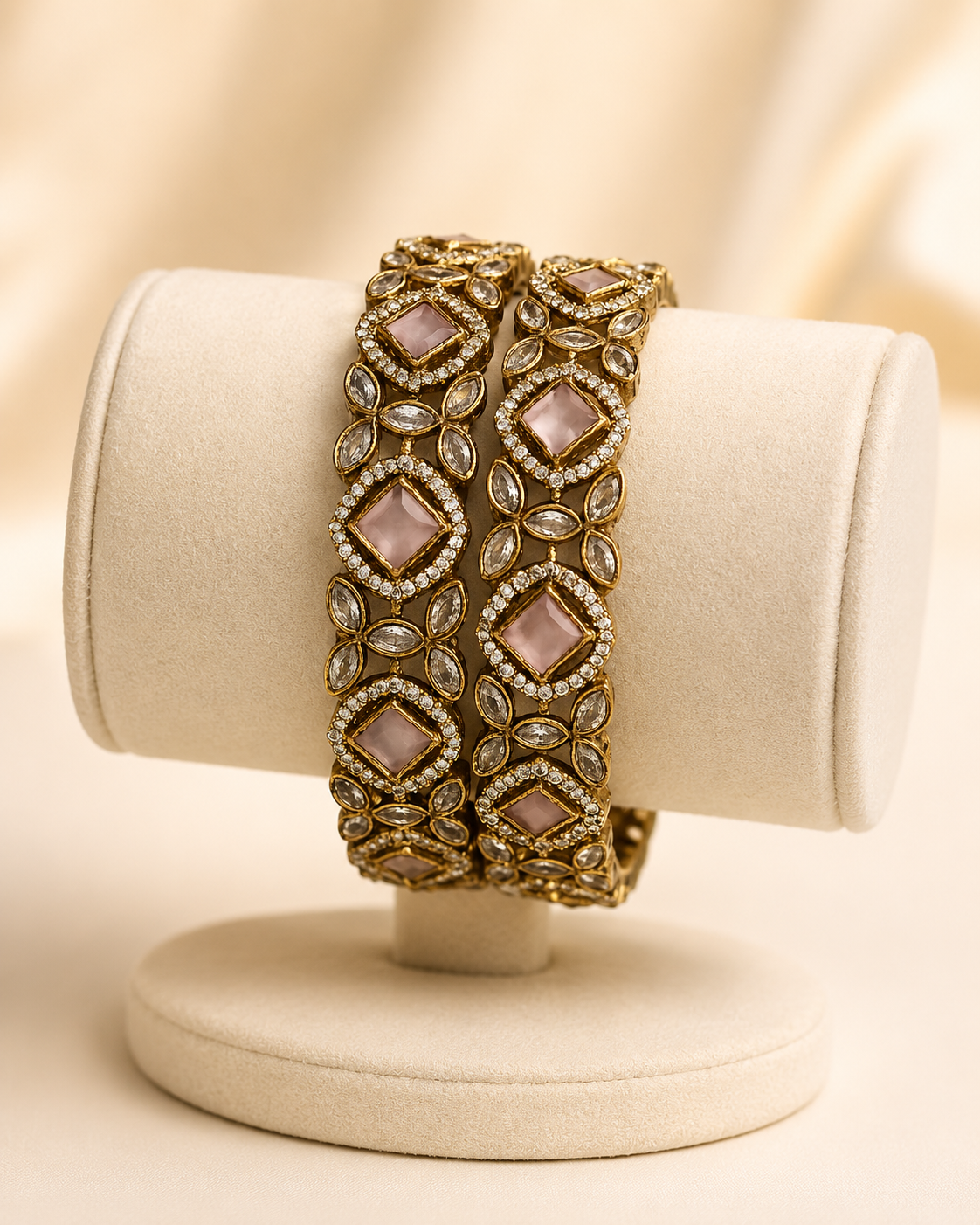 Vintage Victorian Kundan Kada